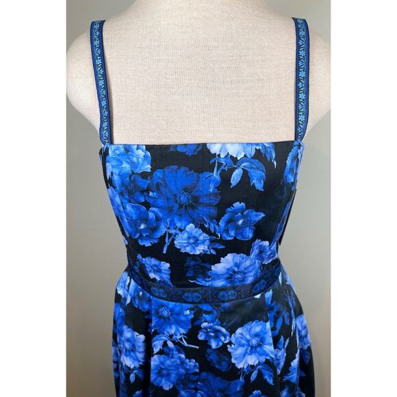 Alice + Olivia Florence Dream Floral Royalty High Low Maxi Gown Size 8 - Picture 6 of 11